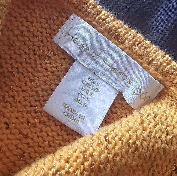 HOUSE OF HARLOW 1960 / REVOLVE Orange Knit Sparkle Maxi Dress - Small - Picture 6 of 6